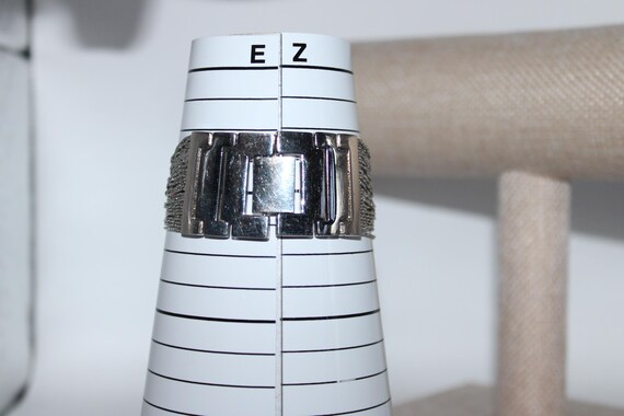 NY&C Quartz Watch Rectangular Silver Face Tinsel … - image 2