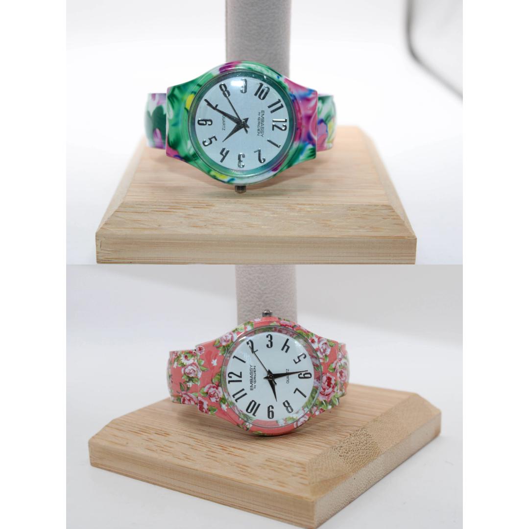 Montre Femme Vintage Embassy - Fonctionne Avec Pile Neuve - Cadran Blanc, Boîtier Argenté
