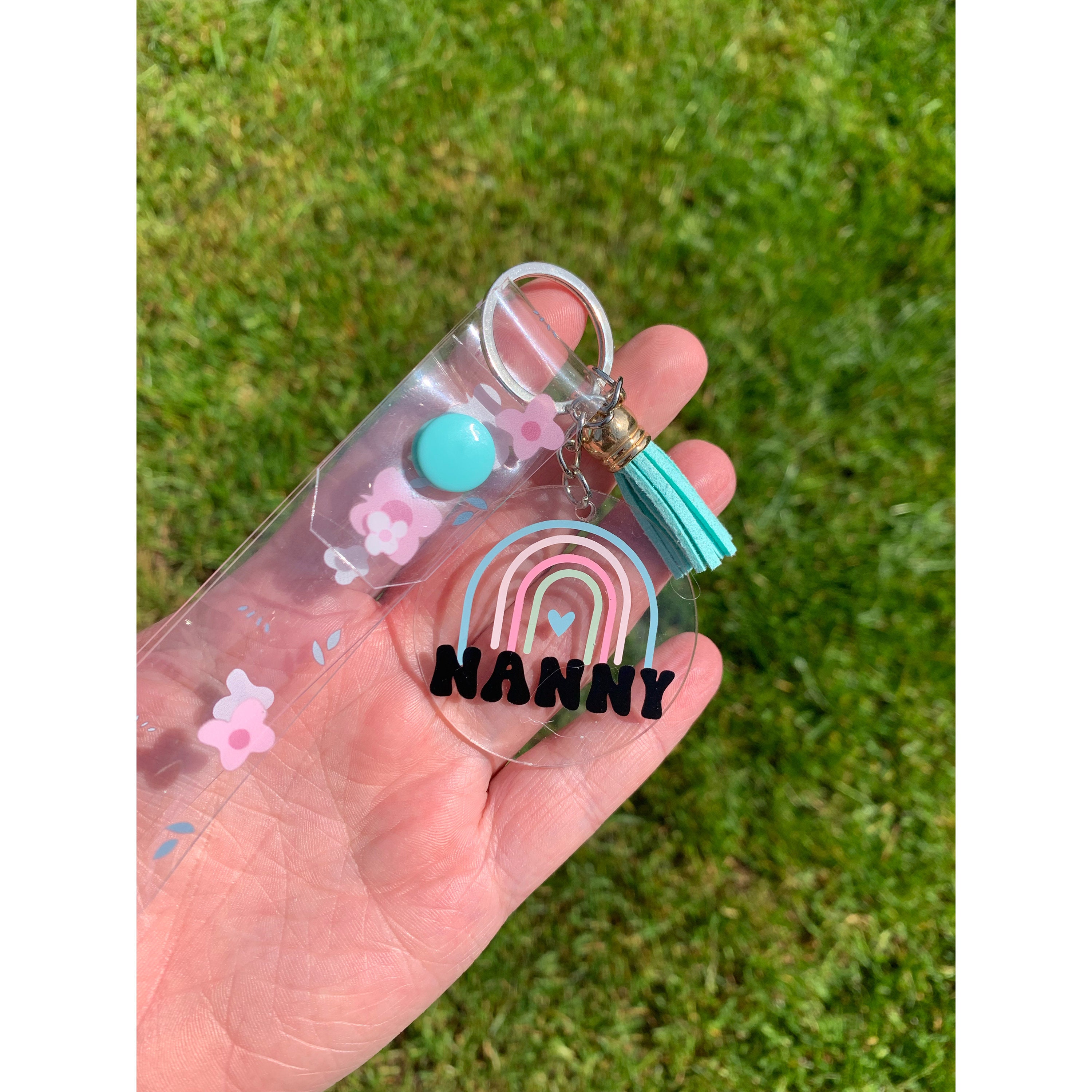 Key Rings Nanny Home Made Daisy Mamma/nanny Key Ring & Wristlet Strap - Etsy UK