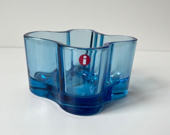 Iittala Alvar Aalto 55mm votive "turquoise blue"