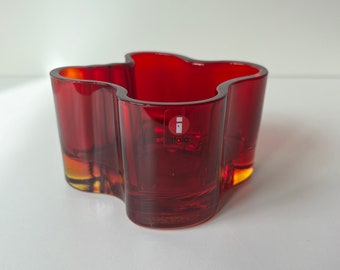 Iittala Alvar Aalto 55mm votive "flaming red"