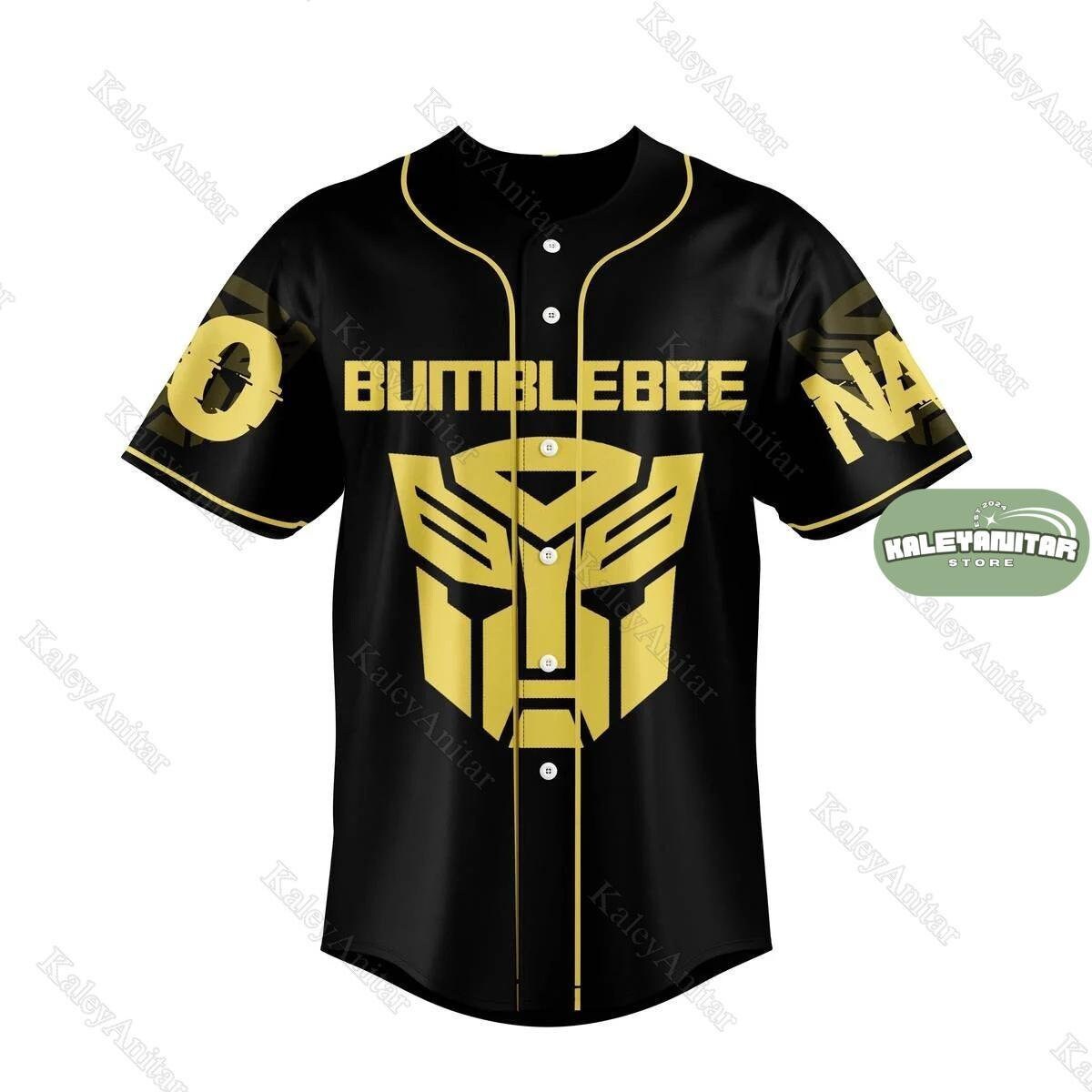 Custom Transformer Jersey Shirt, Transformer Bumblebee Baseball Shirt