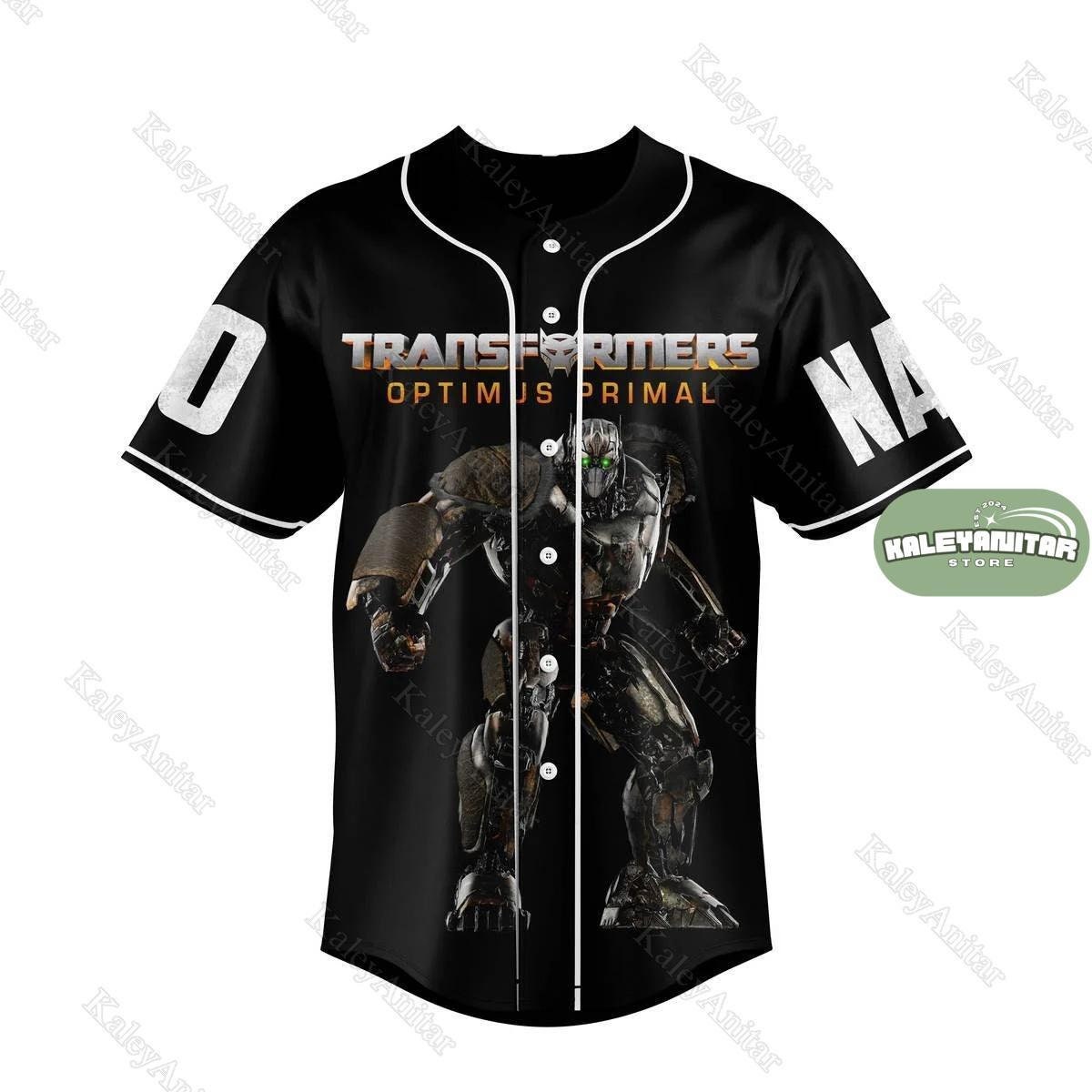 Custom Transformer Jersey, Auto Bots Baseball Shirt, Transformer Optimus Shirt