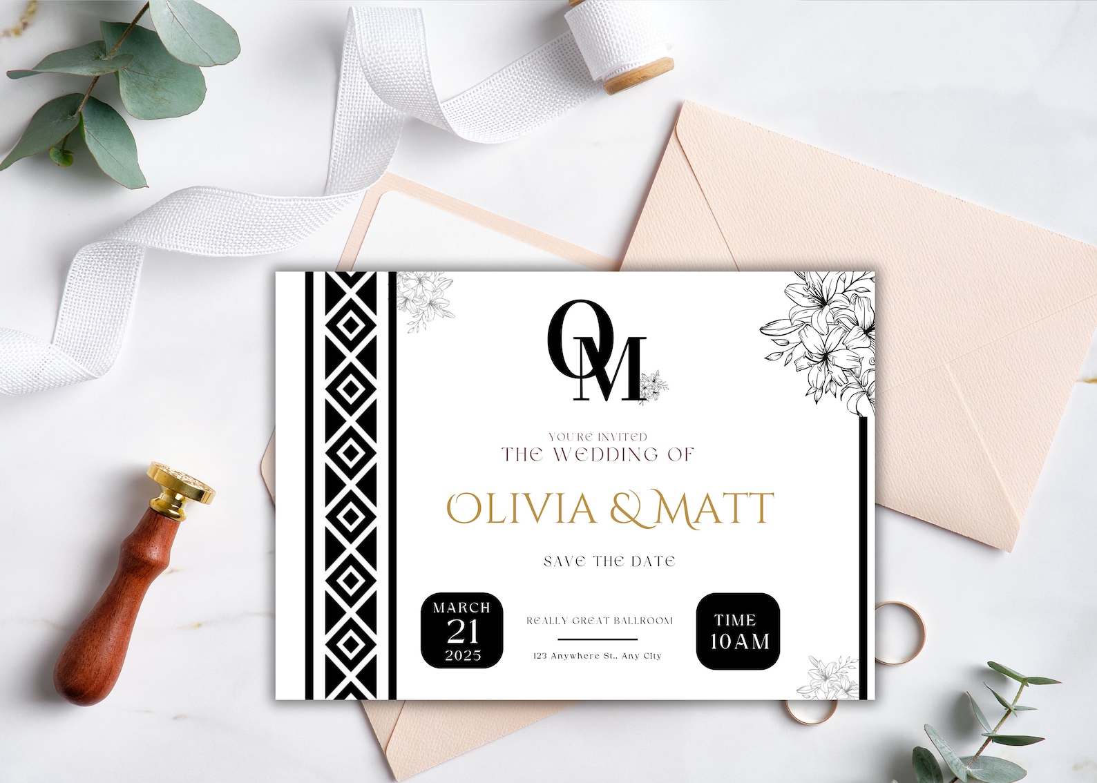 Xhosa Wedding Invitation Template Printable Wedding Invitation African