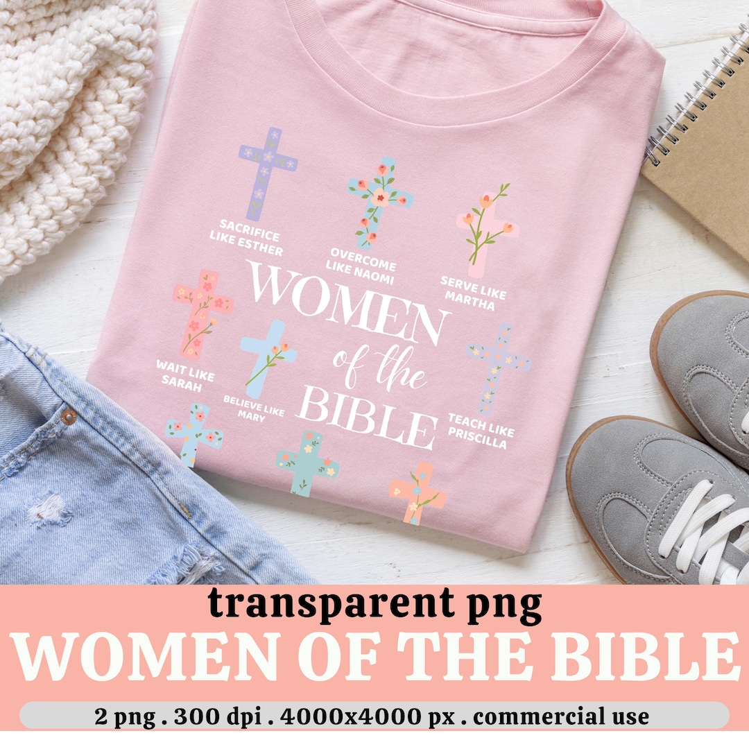 Women of the Bible - Christian Faith Bible Sublimation Design, 2 PNG ...