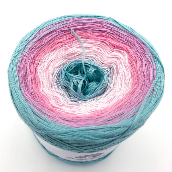 Bobbel gradient yarn Jadetempel 3-ply 1,30Eur/100 M wool yarn