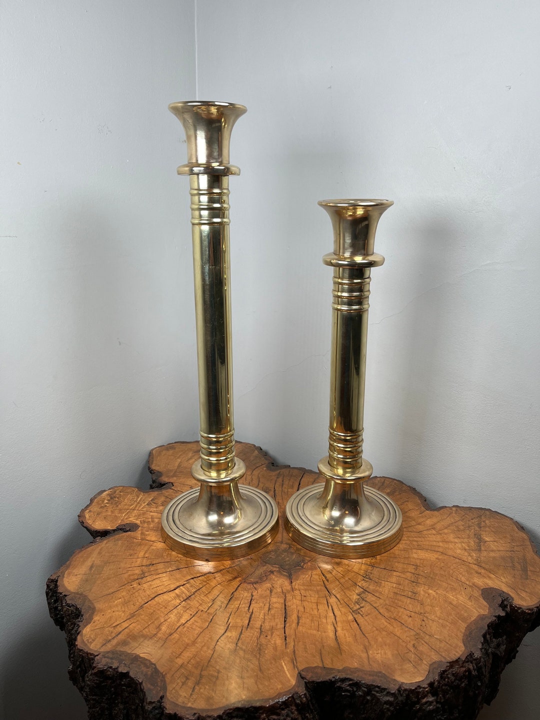 真鍮製キャンドルスタンド2個セット ヴィンテージ - Etsy 日本