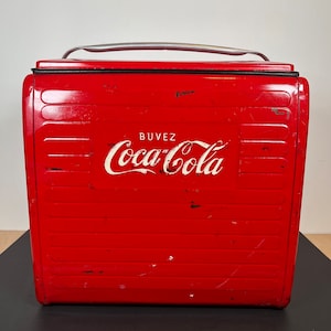 1955 Coca-Cola Cooler In Good Condition for age