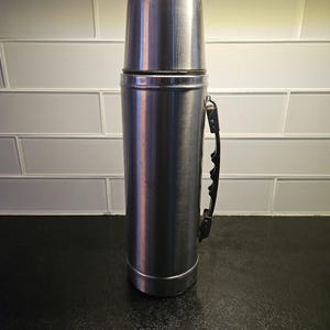 Vintage Hot-Cold Champ Stainless Steel Vacuum Bottle Thermo 1L or 1.06 U.S Qt