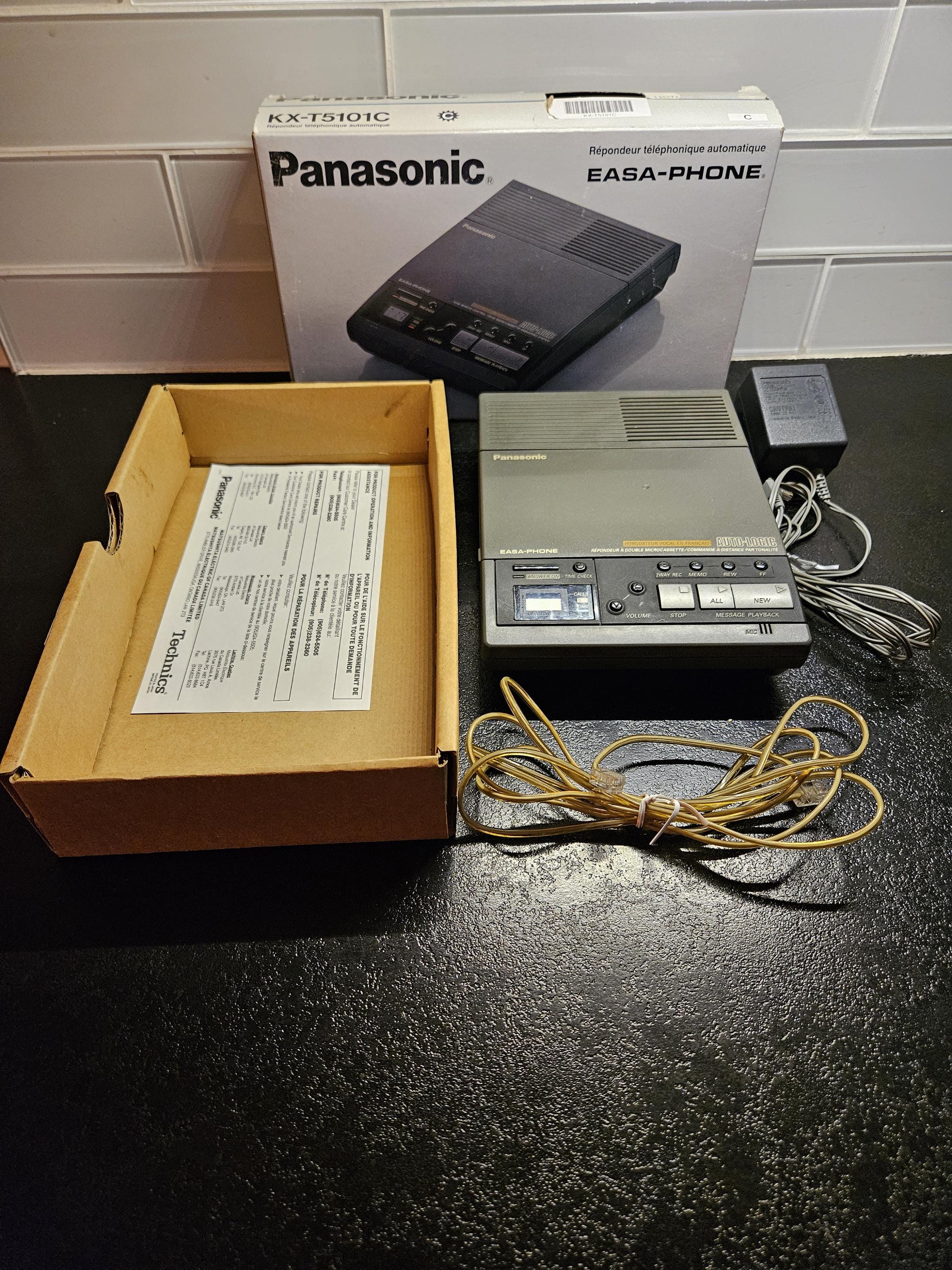 Panasonic Easa-phone KX-T5101C Dual Micro Cassette Answering