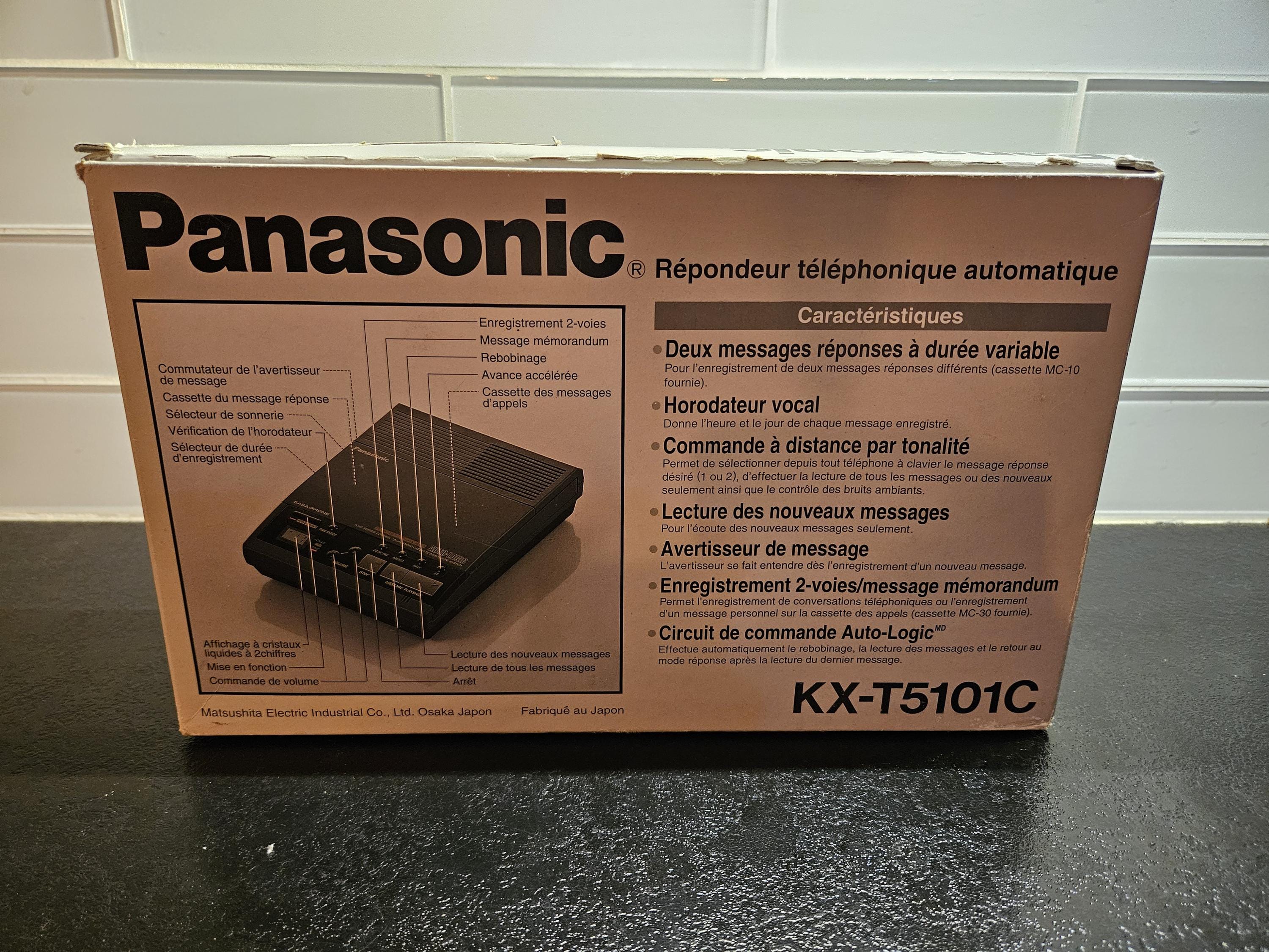 Panasonic Easa-phone KX-T5101C Dual Micro Cassette Answering