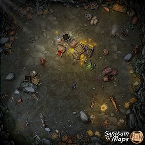 Evil Bandit Lair/Spider Hoard Battle Map D&D Battle Map, D&D, Battlemap, Dungeons and Dragons, 5e, Roll20, Gießerei, VTT