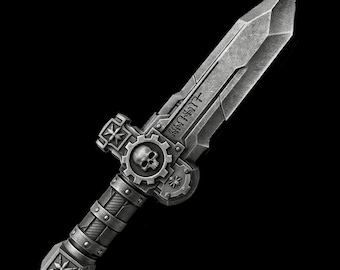 Grimdark Marine Power Dagger – 3D Printed Cosplay & Display Prop