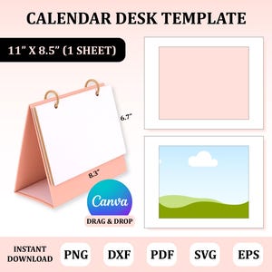 Kalender Schreibtisch Vorlage, Kalender Vorlage, Kalender Schreibtisch Sublimation, Benutzerdefinierte Kalender Vorlage, Kalender Sublimation, Sublimationsvorlage