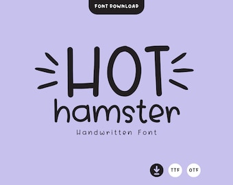 Cute Font, Handwritten Font, Handwriting Font, Goodnotes Font, Planner Font, Procreate Font, Cricut Font