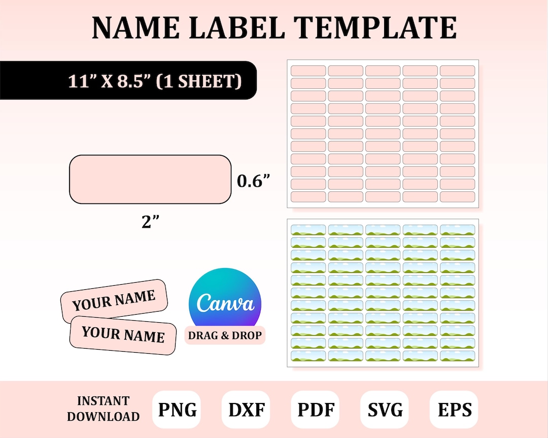 Label Model Name Name Label Template, Name Label Template Svg, Custom Name Label, Label ...