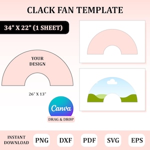 Clack Fan Template, Clack Fan Sublimation, Graduation Clack Fan Template, Photo Clack Fan Template, Clack Fan, Canva Clack Fan Template