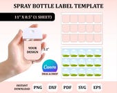 Spray Bottle Label Template, Hand Sanitizer Label Template, Hand Sanitizer Template, Label Template, Canva Label Template, Label Template