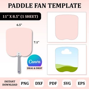 Paddle Fan Template, Custom Paddle Fan , Paddle Fan Sublimation, Church Fan Template, Wedding Paddle Fan Template, Sublimation Template