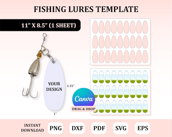 bass lure templates Fins v1 Assortment Fishing Airbrush Stencil Making a Bulletproof Glide (Jerk)