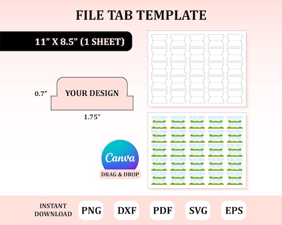 File Folder Tab Label Template