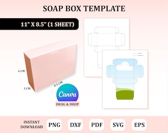 DIY Soap Box Template: Soap Packaging SVG (Digital Download)