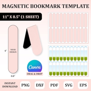 Bookmark Template, Bookmark Svg, Bookmark Sublimation, Custom Bookmark, Personalized Bookmark, Bookmark Png, Bookmark Canva Template