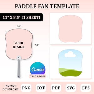 Paddle Fan Template, Custom Paddle Fan , Paddle Fan Sublimation, Church Fan Template, Wedding Paddle Fan Template, Sublimation Template