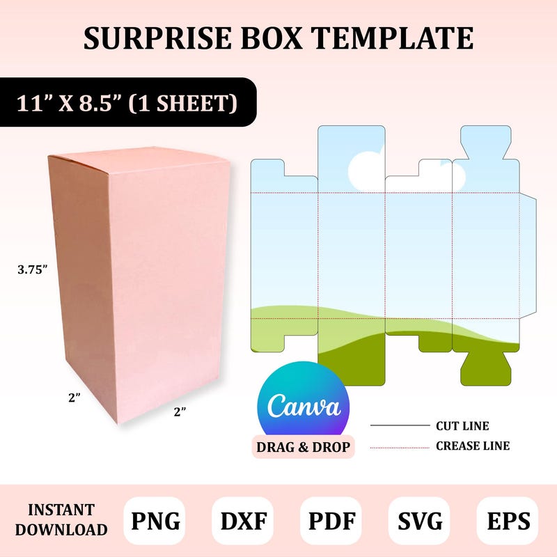Blind Box Templates Etsy