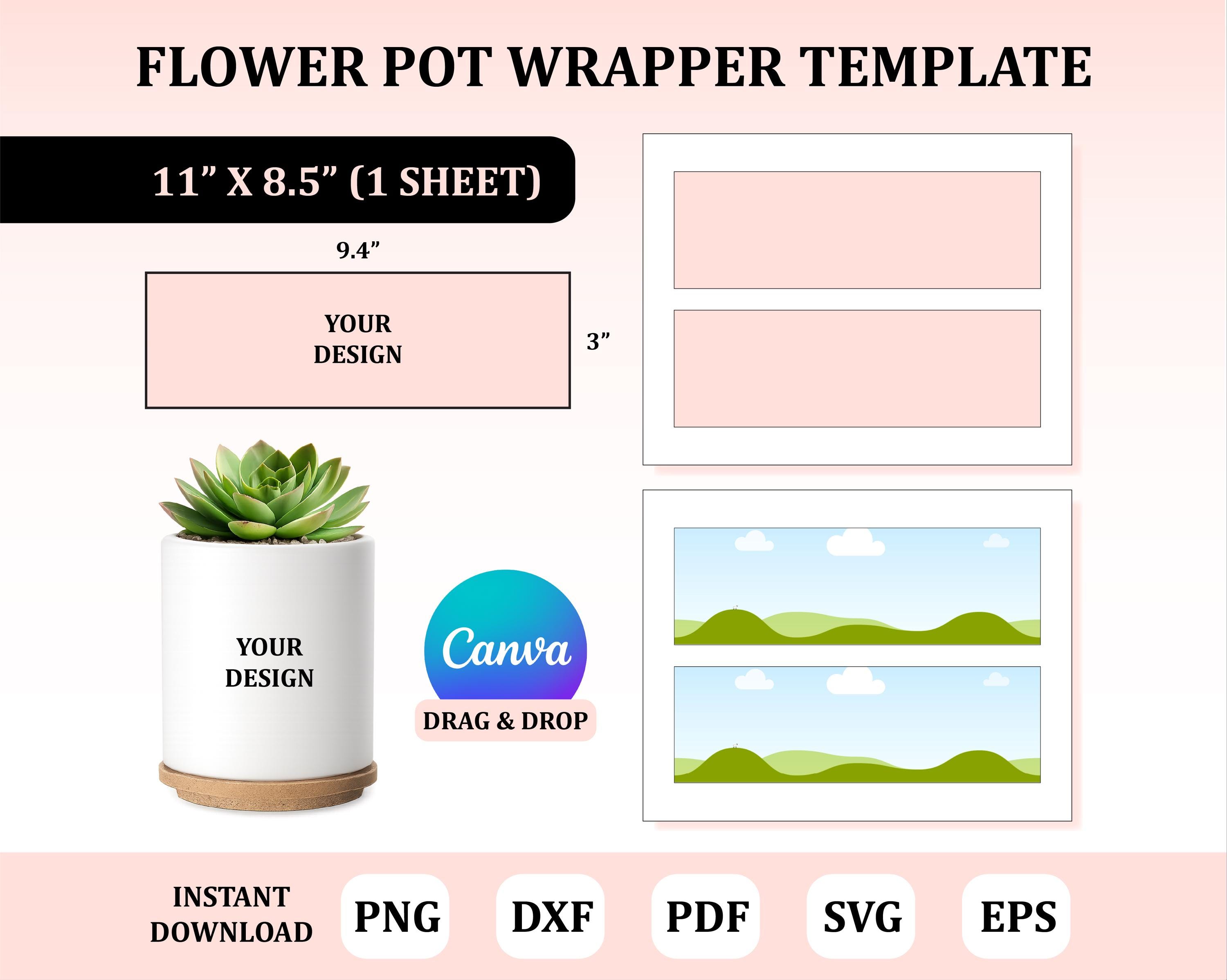 shallow pot planter Shallow Blue Ceramic Planter with Lip main image 0