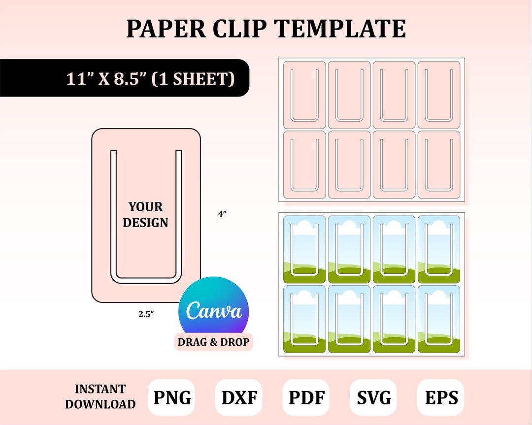 Paperclip Forms Jumbo Paper Clip Template, Big Paper Clip Template, Jumbo Paper Clip ...