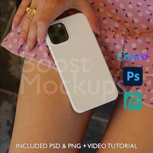 Iphone Snap Phone Case Mockup PSD PNG Canva Photoshop Photopea Dateien Printilly ziehen und ablegen Vorlage Sofortiger Download Mock-up Cover