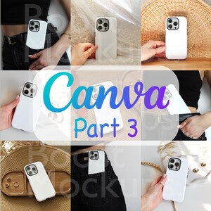 25 iPhone Tough Case Mockup Bundle – Canva Templates, Printify Drag & Drop, Phone Case Covers, Digital PNG Mockups
