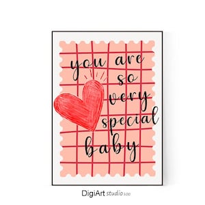 You are so very special baby nursery print, colorful nursery decor, Modern Kids Playroom, Boho Nursery Decor, kids decor,  Kids Quote Poster