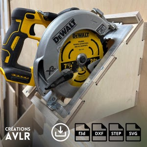 Circular Saw Wall Mount - CNC Files