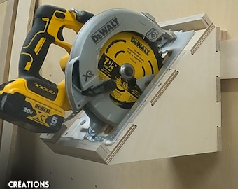 Wall mount for circular saw