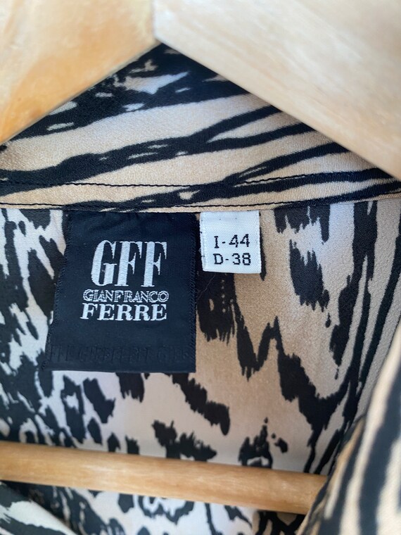 Gianfranco Ferre Leopard Tiger Print Blouse - IT … - image 4