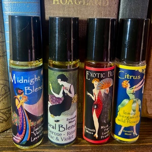 Roll-On Perfume Oils - Exotic Blend, Citrus Blend, Floral Blend or Midnight Blend