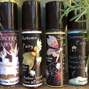 Fairy Blend Roll-On Perfume Oils Autumn Fairy, Winter Fairy, Summer Fairy or Spring Fairy image 2