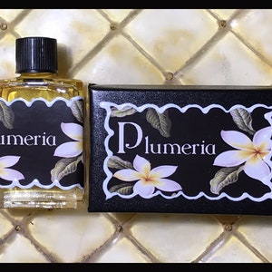HAWAIIAN PLUMERIA PERFUME. Contains Plumeria Essential Oil & Fragrance.  Custom-blended Roll-on Perfume. 0.5 Fl Oz 15 Ml. 