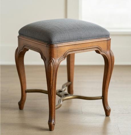 white christmas dresses Furnishiaa Solid Wood Dressing Table with Stool main image 1