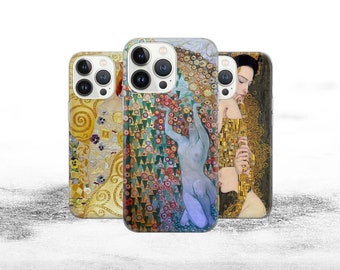Gustav Klimt Phone Case Art Print Cover for iPhone 17 16Pro 15 14 13 12 Samsung S25 S24 S23 S22 A16 A56 A55 Pixel 10Pro 9Pro