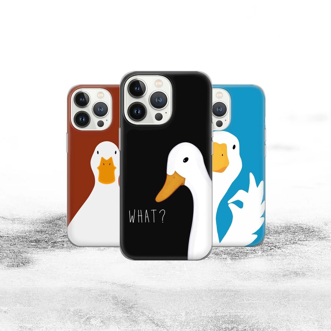 Funny Goose Phone Case Cartoon Goose Cover for iPhone 17 16pro 15 14 13 ...