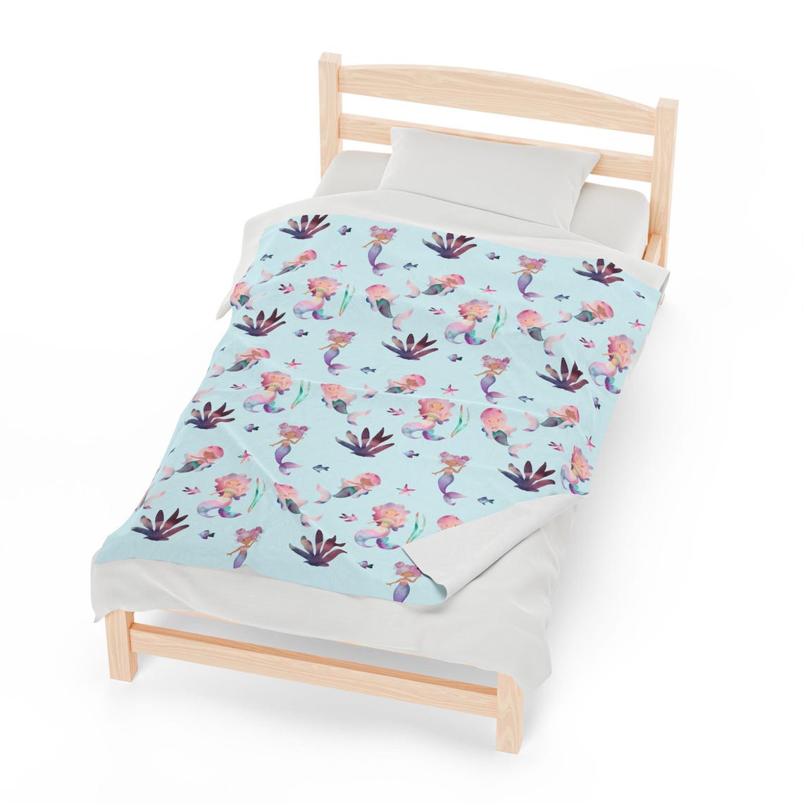 Baby Hooded Blanket – Mermaid Design