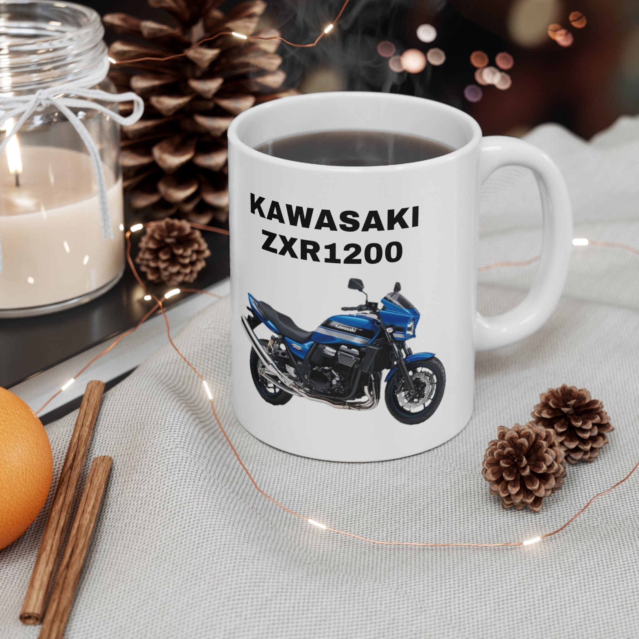 カワサキ ZXR1200 セラミックコーヒーマグ | モーターサイクルライダー