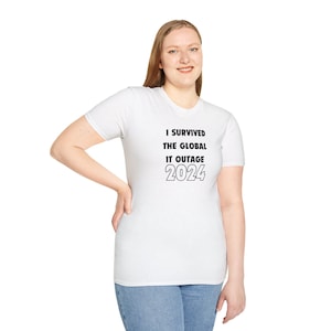 Global IT Outage, Unisex Softstyle T-Shirt Crowdstrike, IT, technology, end of the world
