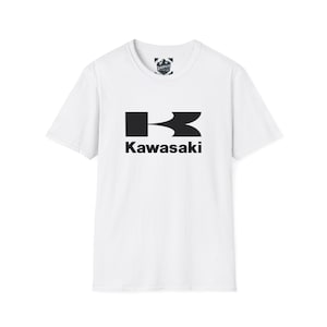 Kawasaki-print 3, T-shirt, voor heren, motortop, cadeau voor hem, custom, grafisch motorshirt, The Legend, G