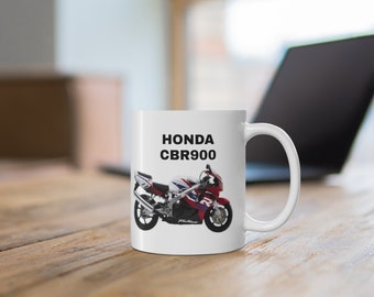HONDA CBR900 Keramiktasse | Motorrad Kaffeetasse | 11 Unzen Reiter Geschenkbecher