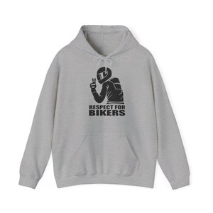 Motorrad Kapuzen-Sweatshirt, Respekt für Biker, Pullover Motorrad Biker Respekt, Geschenk für ihn, Geburtstag Motorradteil