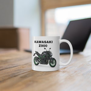 Kawasaki Z900, Ceramic Coffee Cups, 11oz, Gift for Him, Fathers Day Gift, Birthday Gift, Biker Gift, The Legend, Gift Ideas, Grap